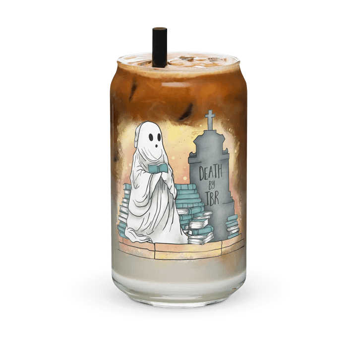 Death by TBR glass tumbler product image (1)