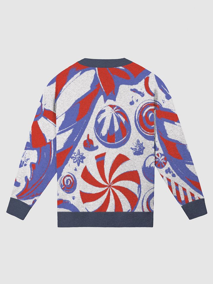 Winter Cozy Candy Cane Jacquard Sweater product image (2)