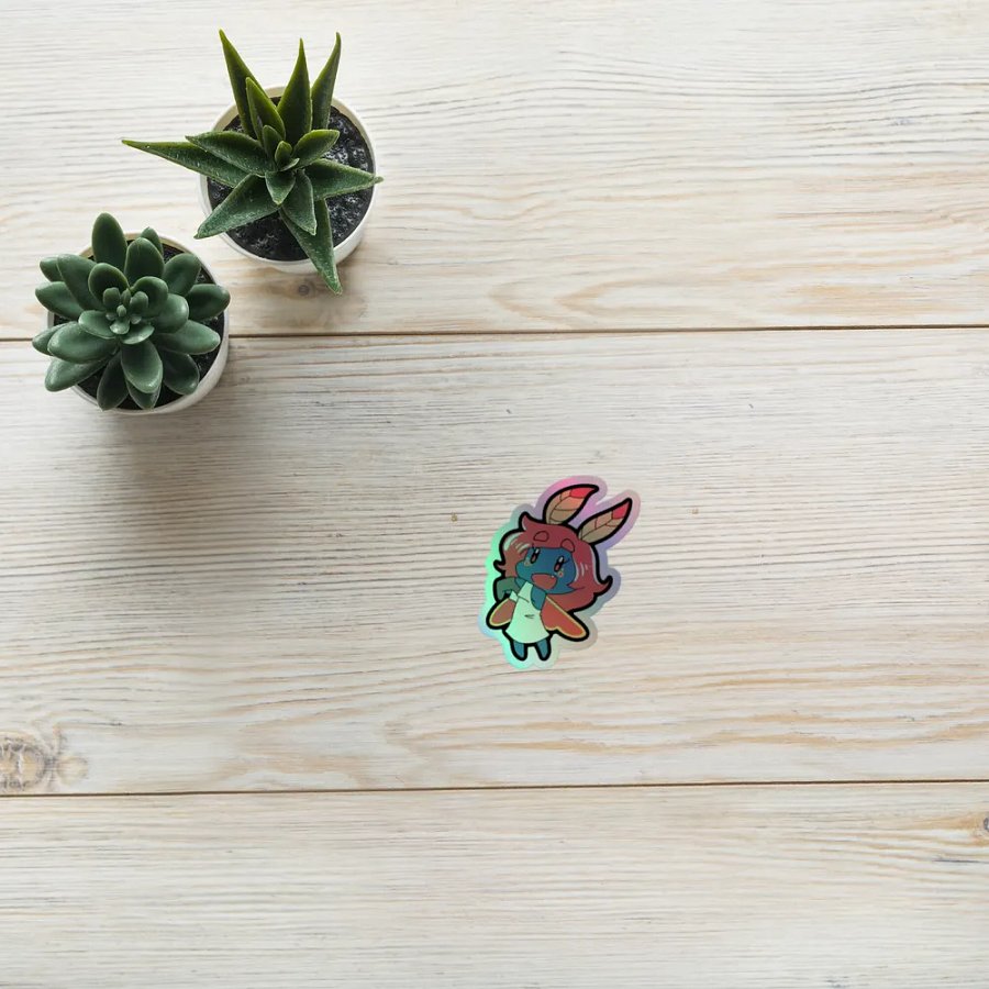 Drey the Moth Holographic Sticker product image (8)