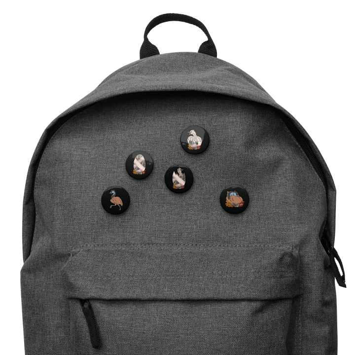 RAWR Earthen Pins - Small Black product image (2)