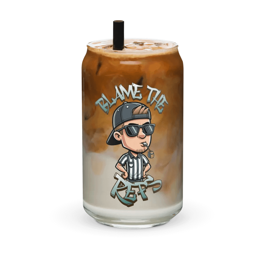 BLAME THE REFS Can-Shaped Glass product image (6)