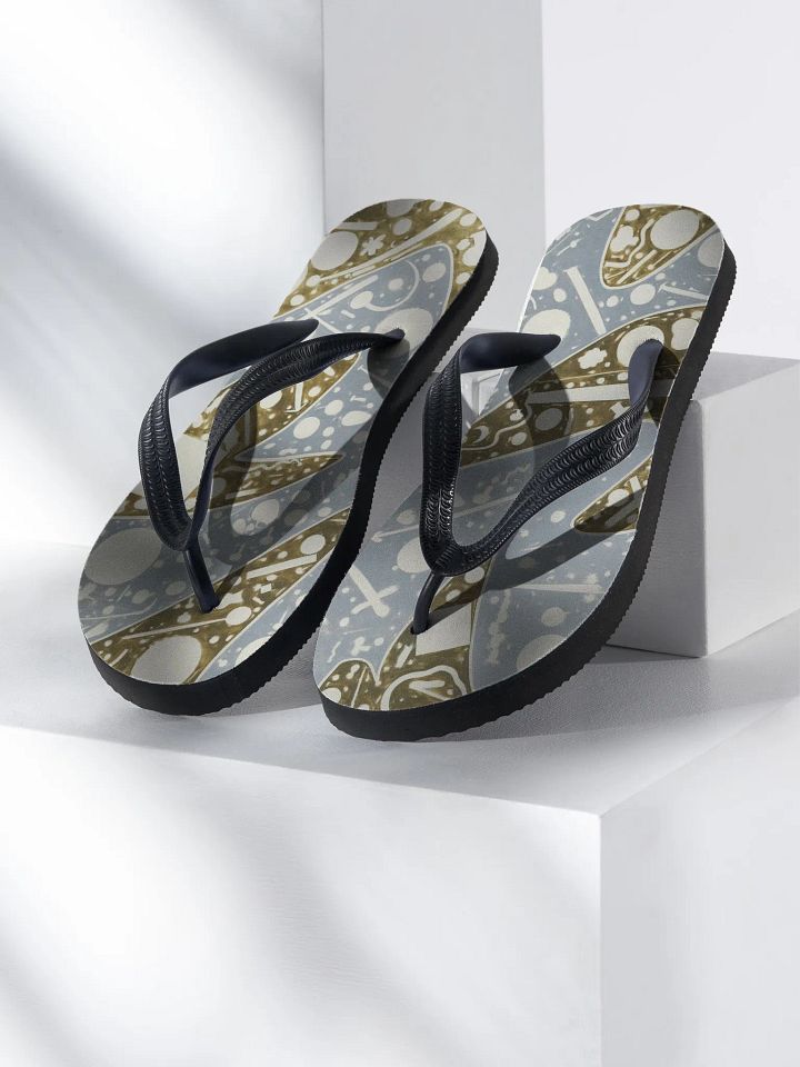 Cartoon Clock Flip Flops product image (2)