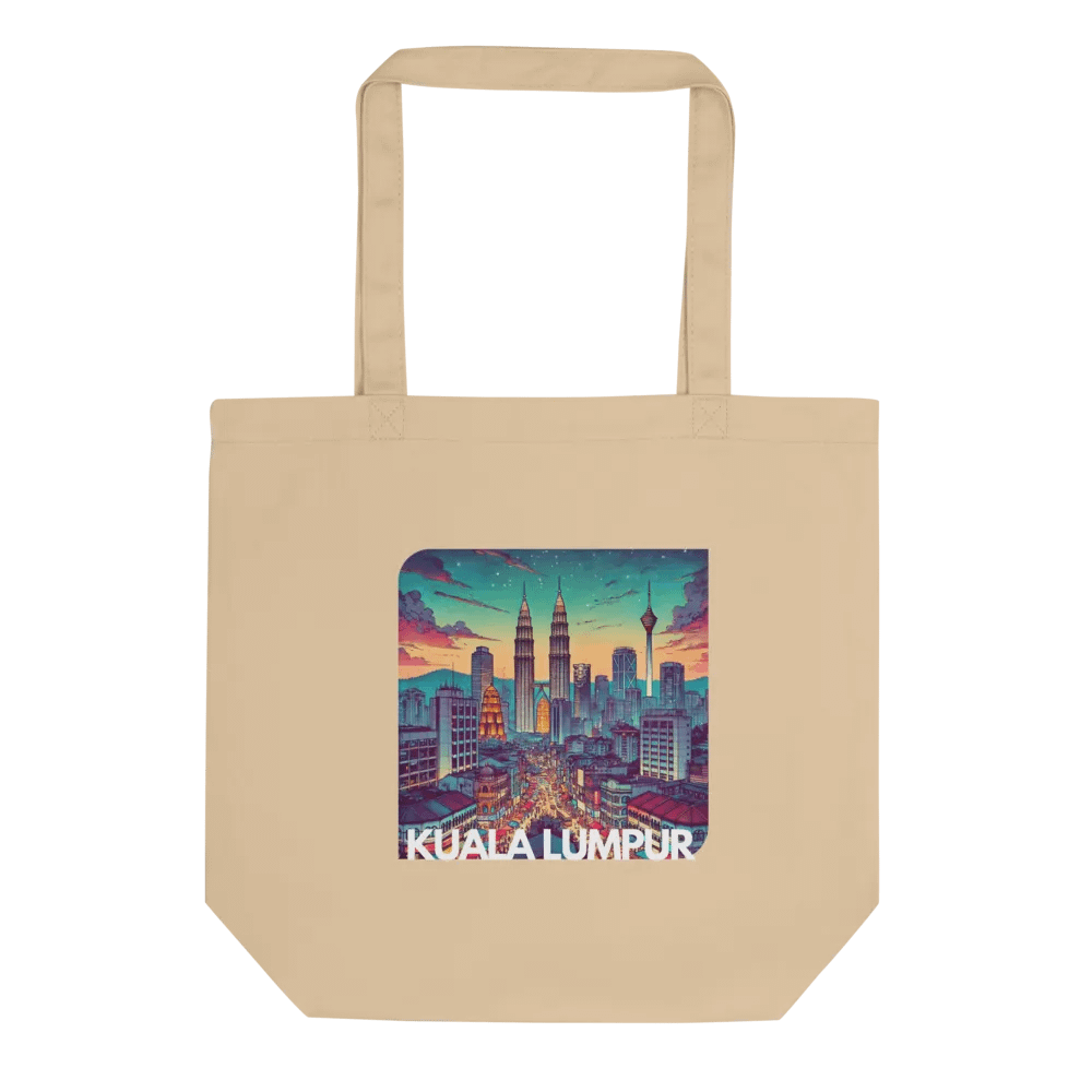 Vibrant Cityscape Eco-Friendly Tote Bag | Kuala Lumpur city Malaysia product image (2)