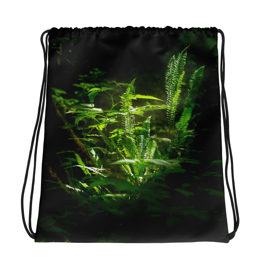 A little shot of sunshine in the wood's Drawstring Backpack product image (1)