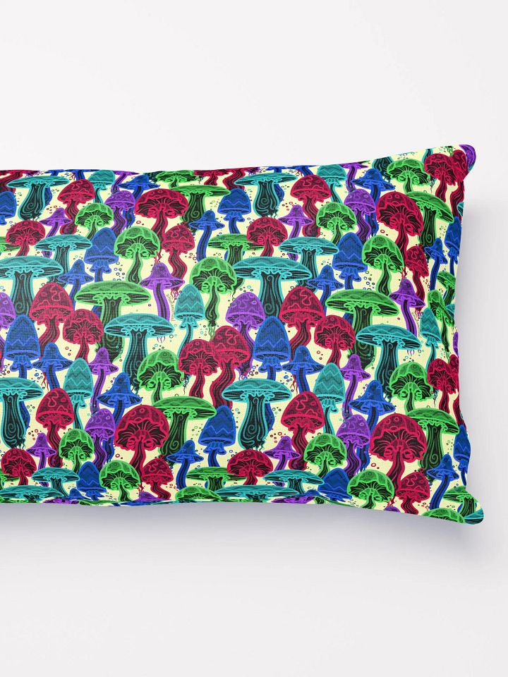 Neon Mushrooms (Variation 2) All-Over Throw Pillow product image (2)