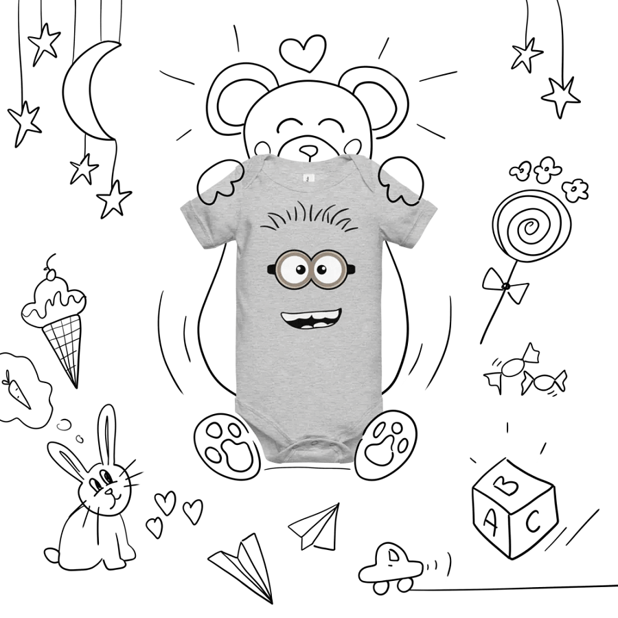 Minions Face Baby Onesie product image (21)