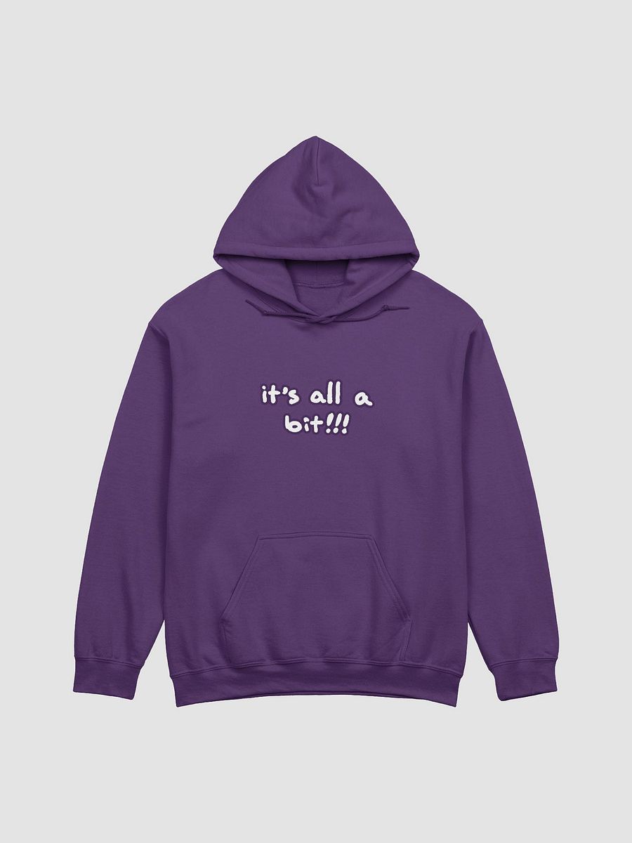 “It’s all a bit!!!” (lined design, #432A54) classic hoodie product image (56)