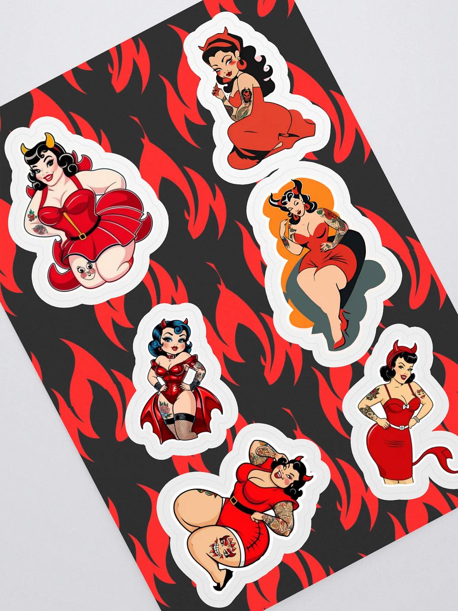 Devil Girl Sticker Sheet product image (1)