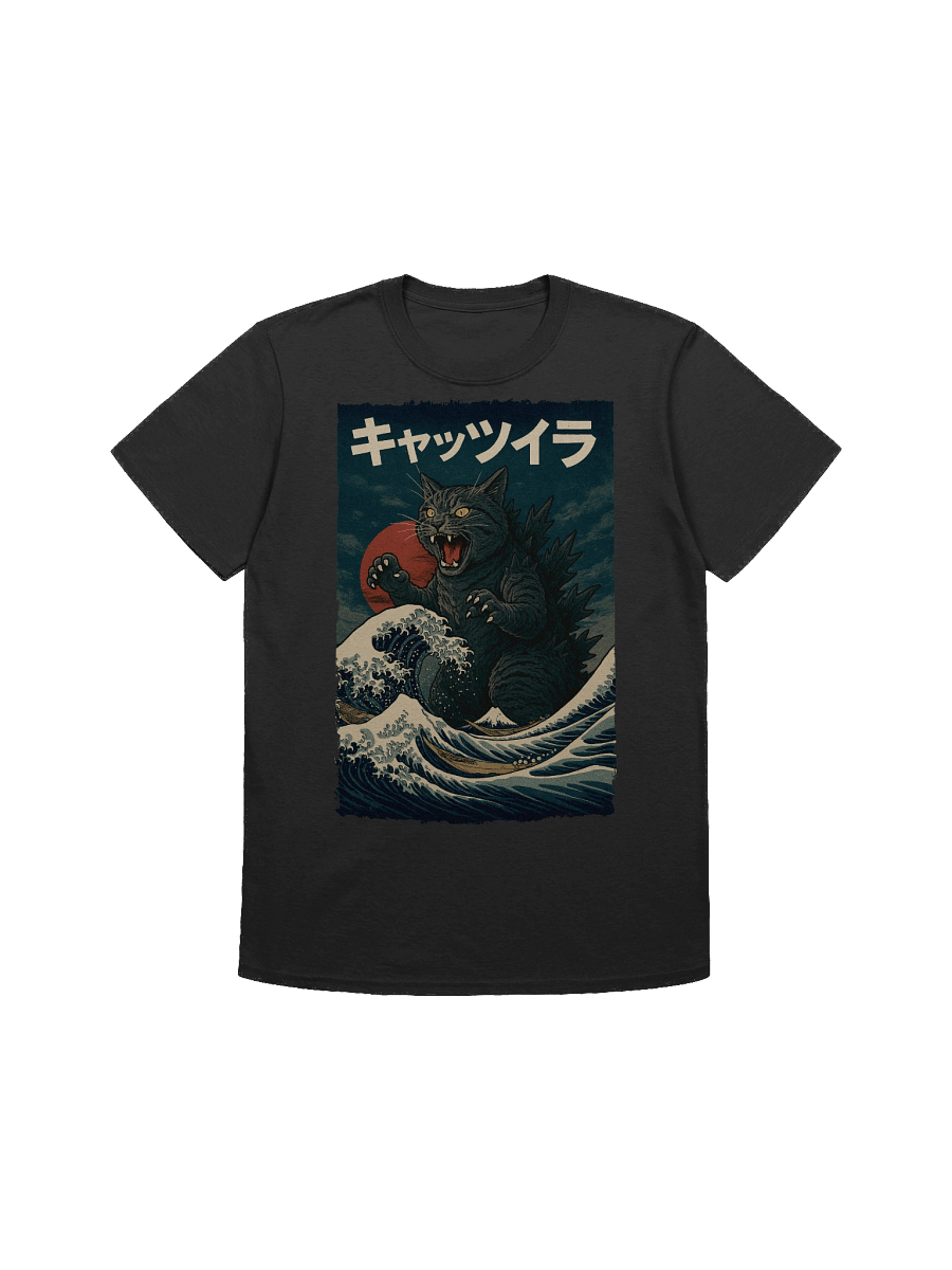 Catzilla Japanese Art T-Shirt product image (4)
