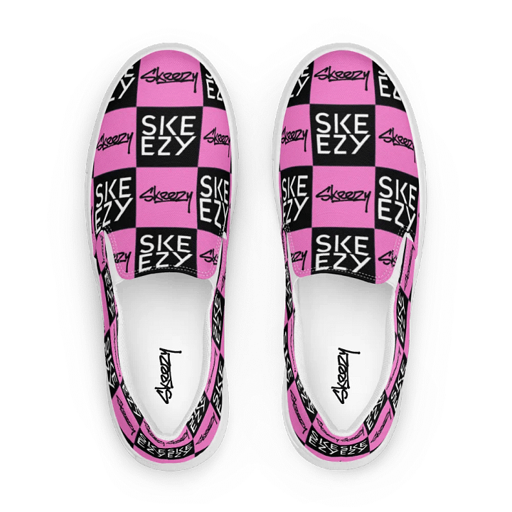 Checkered Skeezy Slip-Ons (womens) BLK/PNK product image (2)