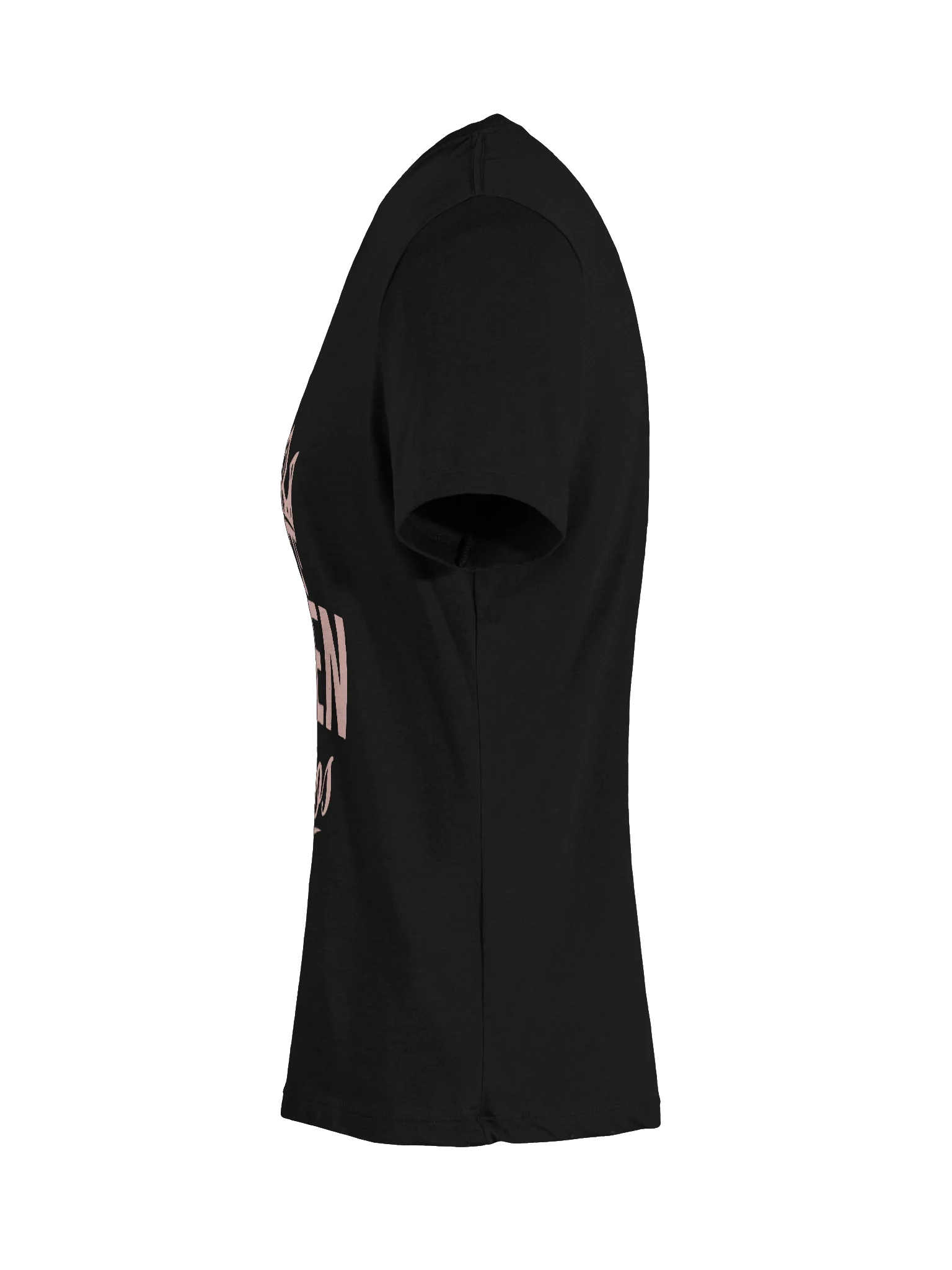 Queen of Chaos V-neck Tee (Pink Text) product image (37)