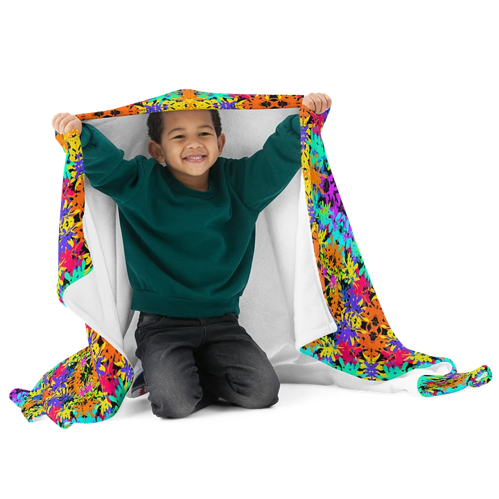 Bright Colourful Leaves Pattern Blanket product image (1)