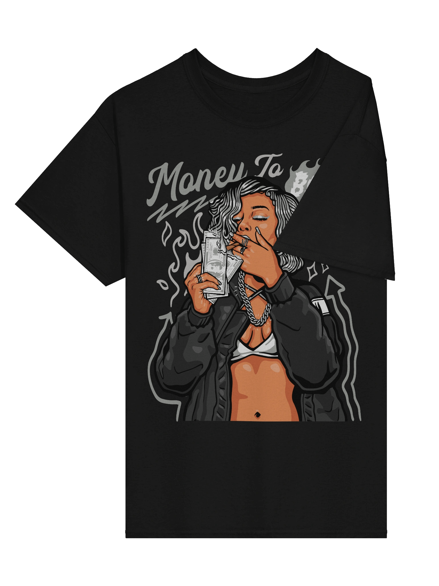 Money to Burn Unisex Streetwear Tee product image (3)