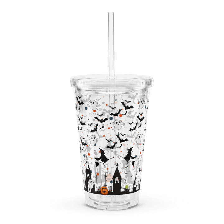 Whimsical Halloween Scene: 16 oz Double Wall Tumbler product image (2)