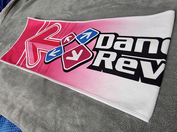 Dance Dance Revolution Sweat Towel - DDR World Dance Machine Rhythm Game product image (2)