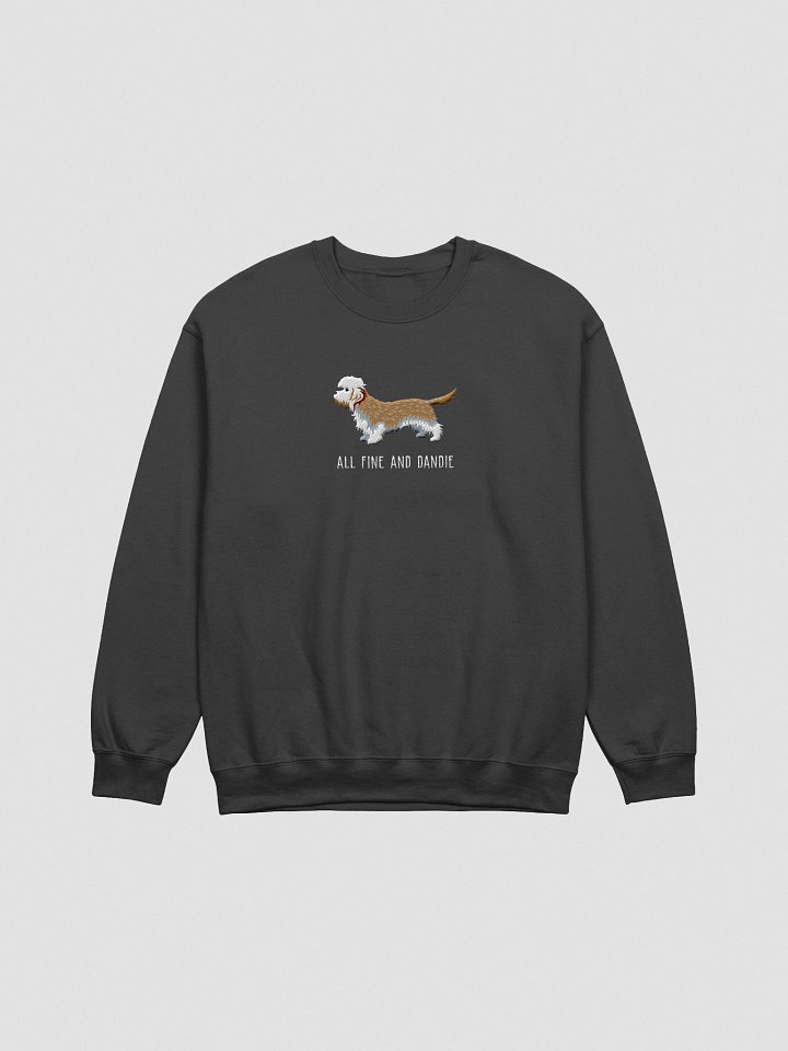 All Fine and Dandie Sweatshirt (Embroidered) of a Dandie Dinmont Terrier(Mustard) product image (1)