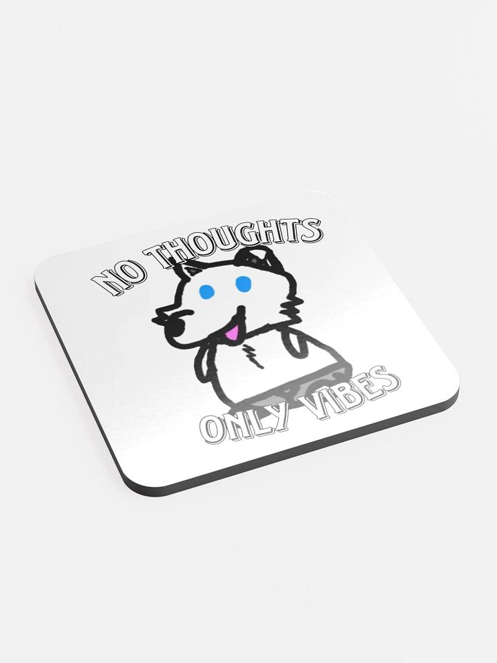 No Thoughts Only Vibes Liffy cork Coaster product image (2)