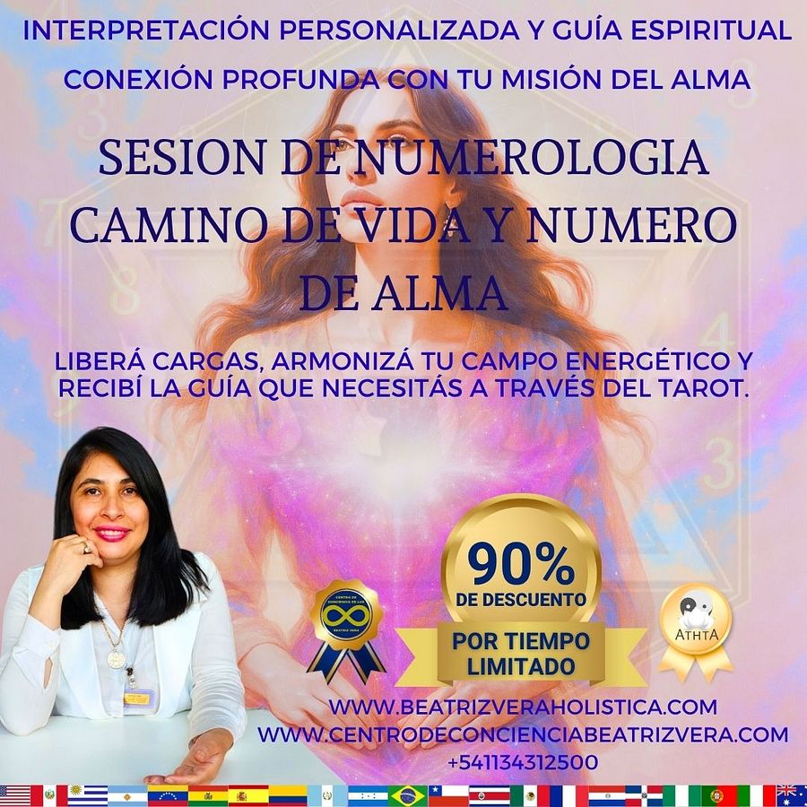 SESION DE NUMEROLOGIA CAMINO DE VIDA Y NUMERO DE ALMA product image (1)