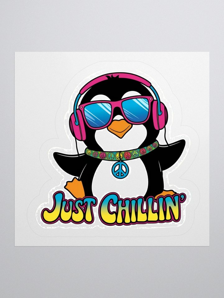 Just Chilin' Penguin Kiss Cut Stickers product image (2)