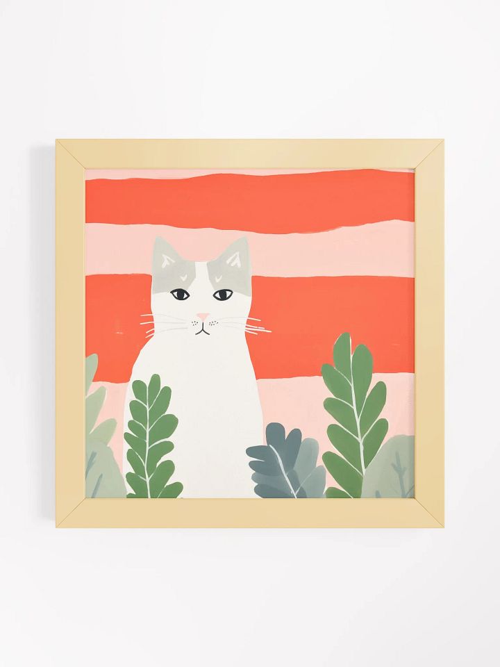 Whiskered Garden Guardian Poster product image (2)