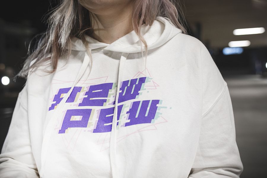 Electro Pew Crop Hoodie product image (5)