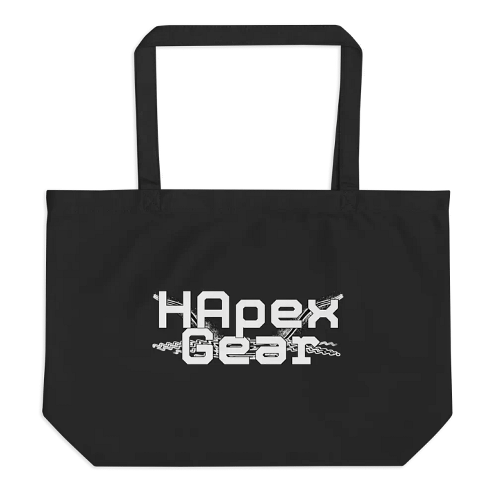 White HApex Gear Black Logo - Organic Cotton Tote product image (1)