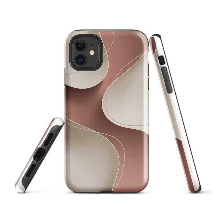 Flowing Earth Tones iPhone® Tough Case product image (1)