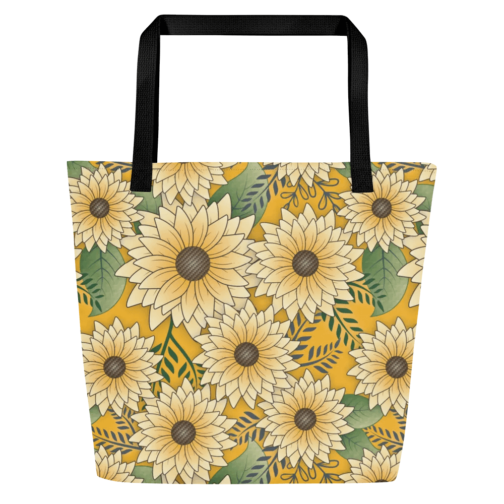 Sunflower Serenade Large Tote Bag product image (7)