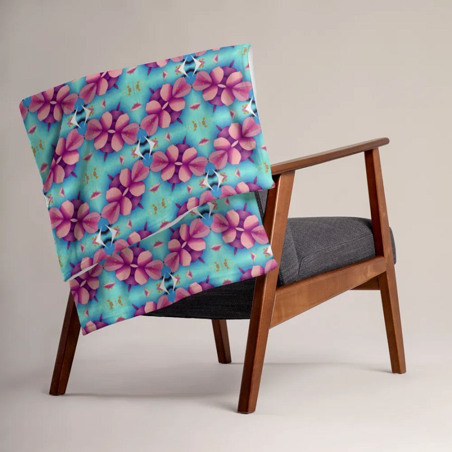 Blush & Bloom Throw Blanket product image (5)