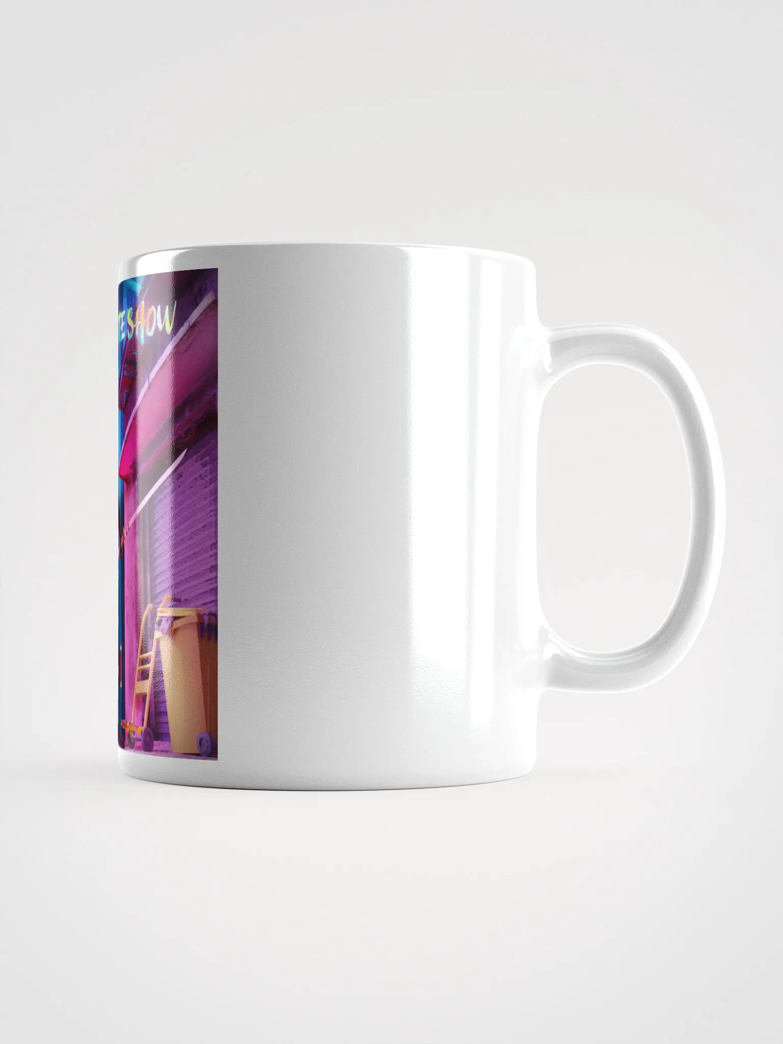 The Vigilante Show White Glossy Mug product image (2)