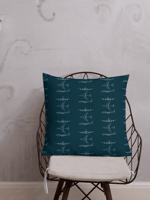 Boeing 747-8 Blueprint Pillow product image (7)