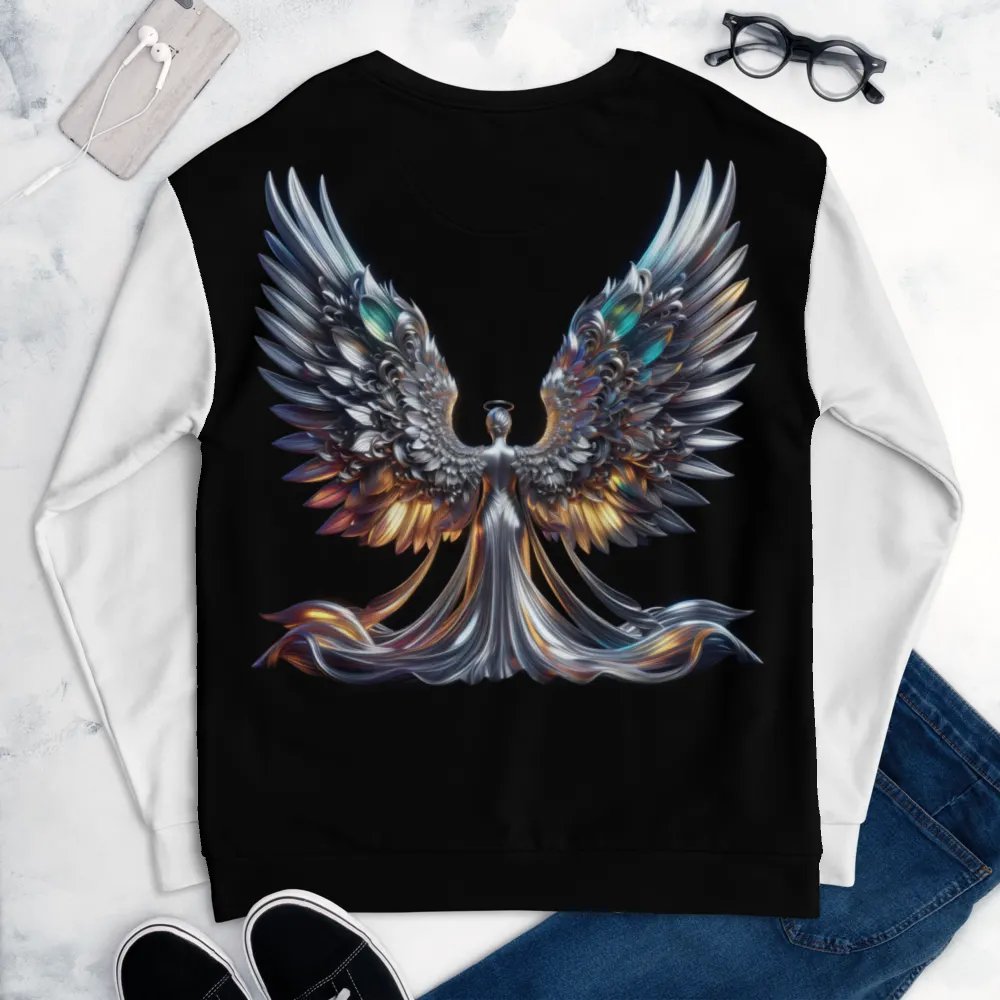A Silver Angel and Cross - Unisex Sweatshirt #1 product image (6)