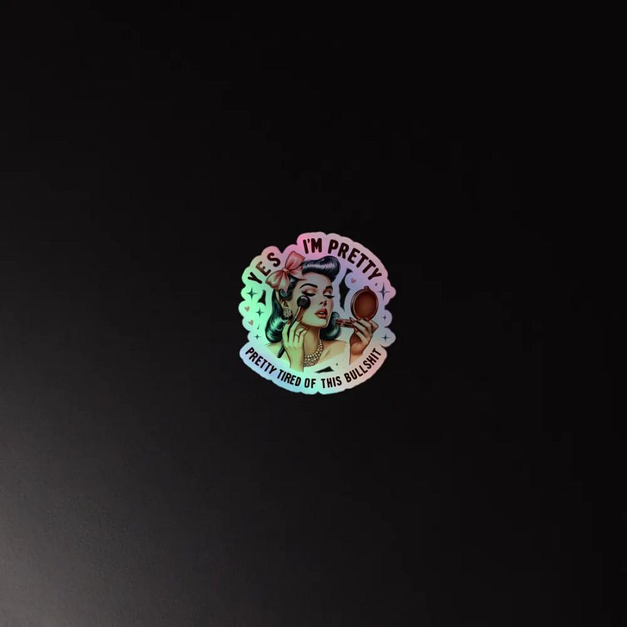 Yes I'm Pretty Sticker product image (4)