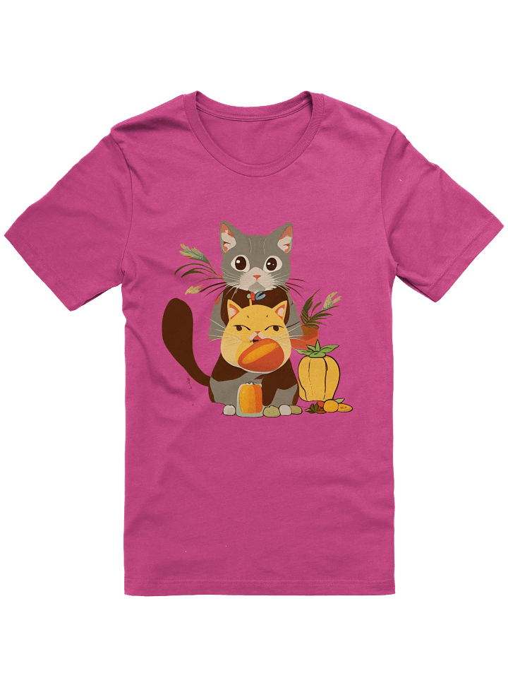 Cartoon cat theme T-shirt product image (21)