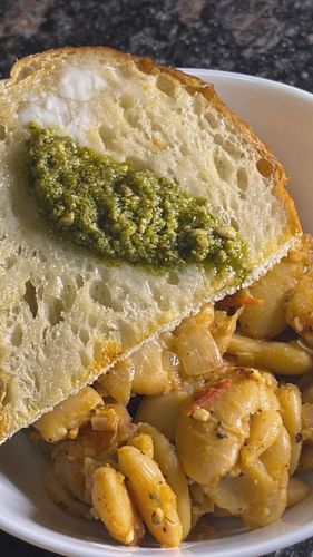 Cannelini Bean Stew 🫘 

Just when we thought Spring was here… 
I wasn’t expecting the weather to flip the way it has but we m...