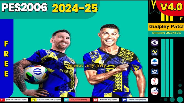 PES 6 - Gudpley Patch Season 2025 V.4 Free Edition (PC) | FREE DOWNLOAD