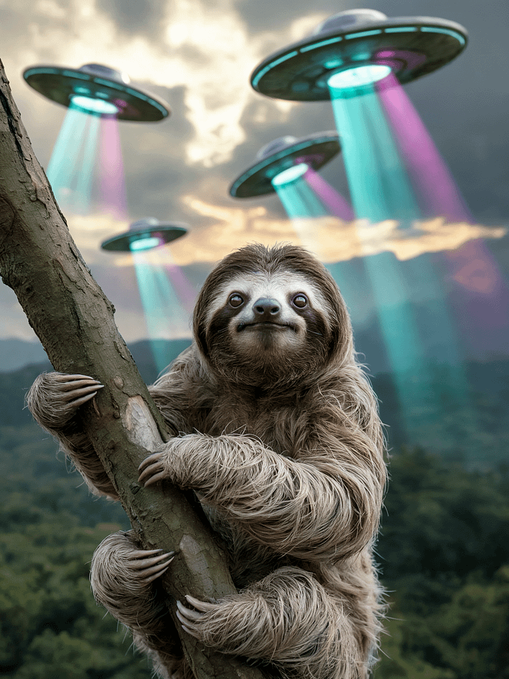UFO / UAP Earth Arrival Poster – Extraterrestrial Encounter Wall Art product image (1)