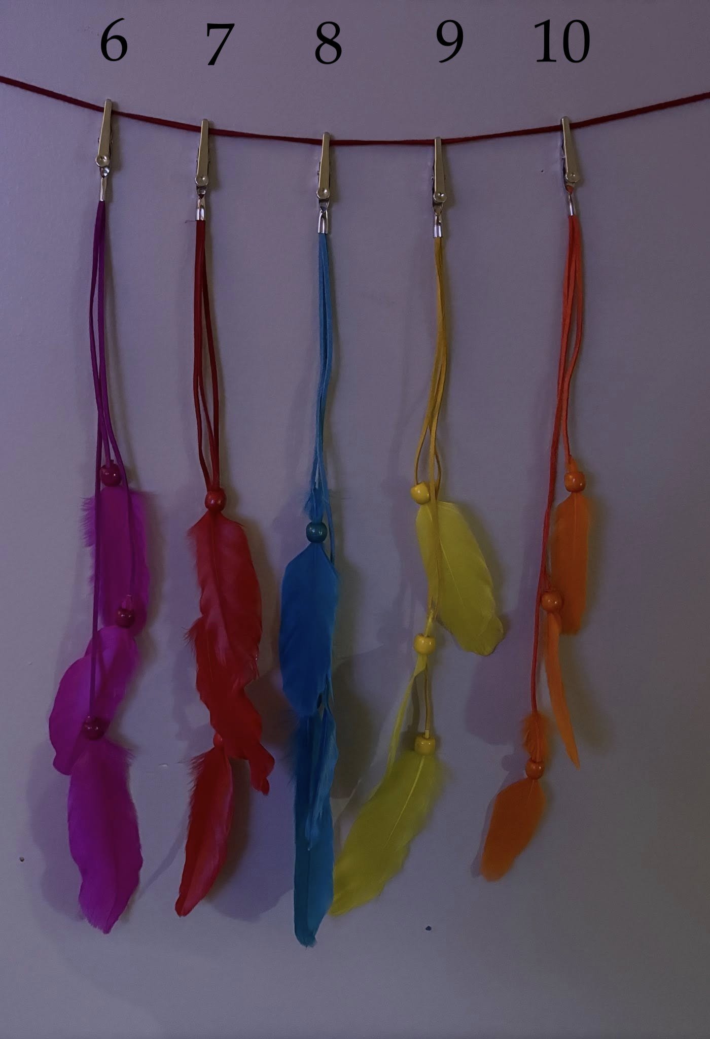 Bohemian Feather Hair Clips – Handmade Beaded Feather & Suede Hair Accessories product image (2)