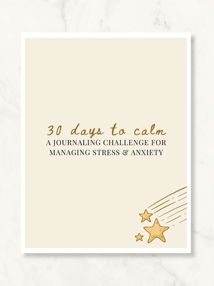 30-Day Stress and Anxiety Journaling Challenge product image (1)