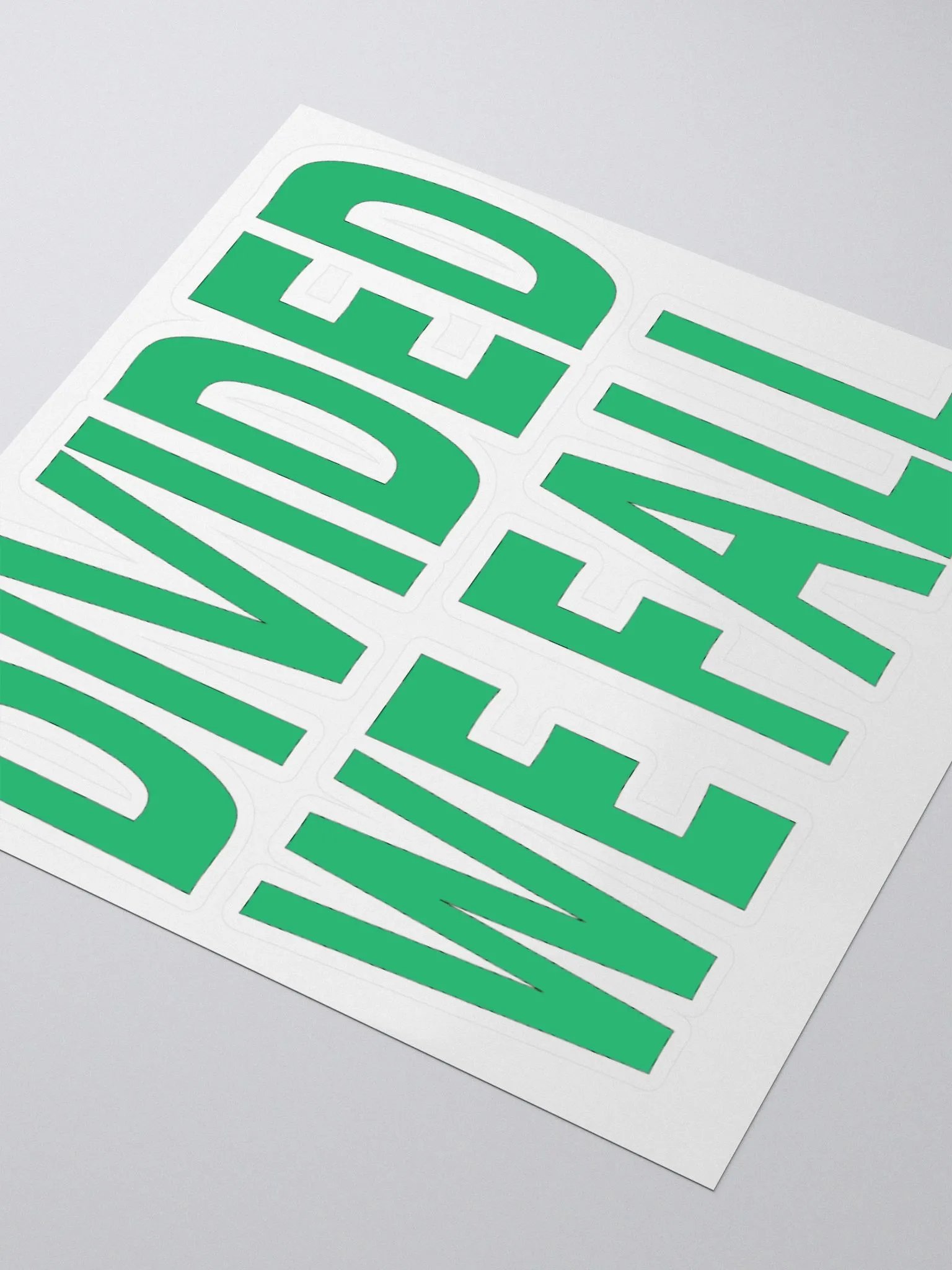 Divided We Fall - Green - Kiss Cut Stickers product image (1)