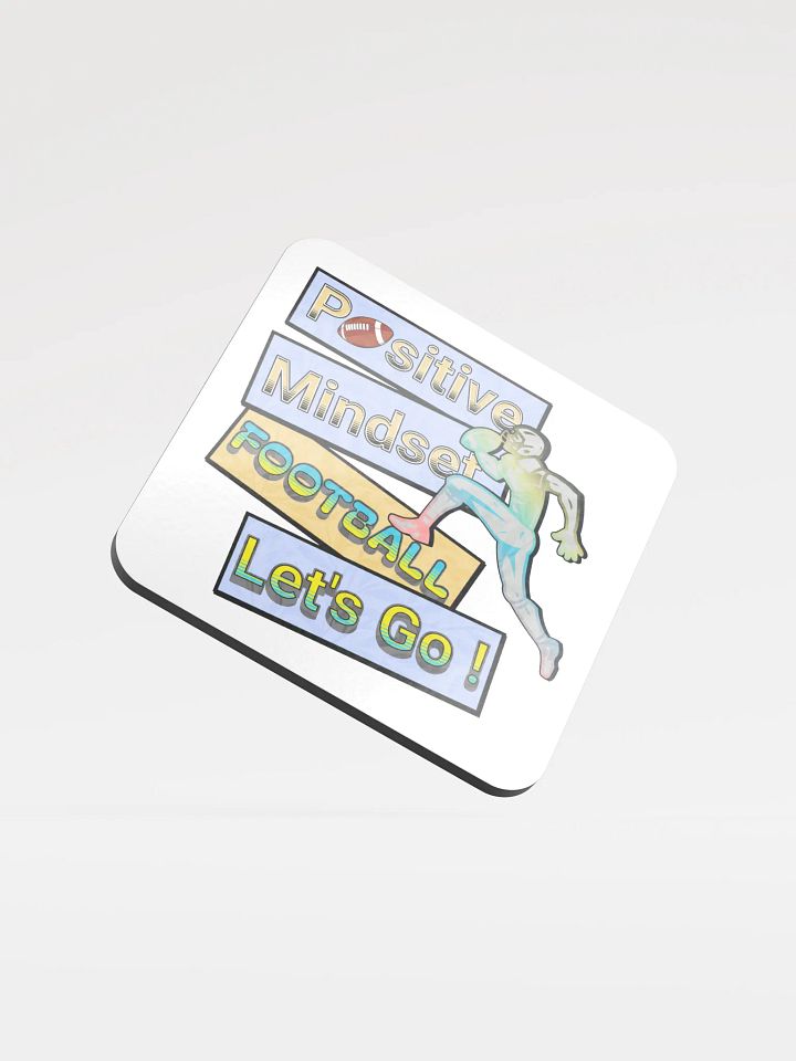 Positive Mindset Football Cork Coaster product image (2)