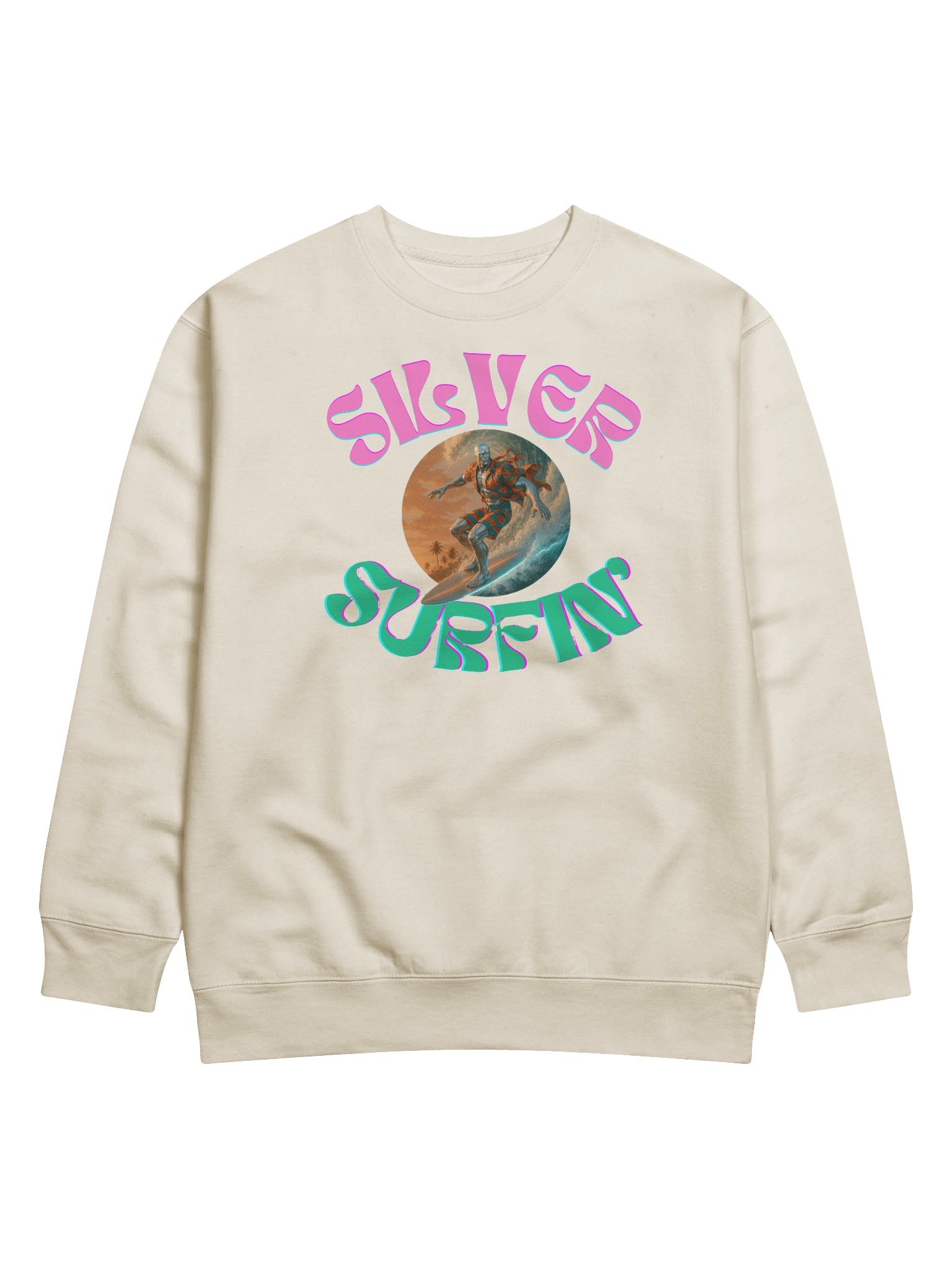 Retro Silver Surfin' Sweatshirt product image (1)
