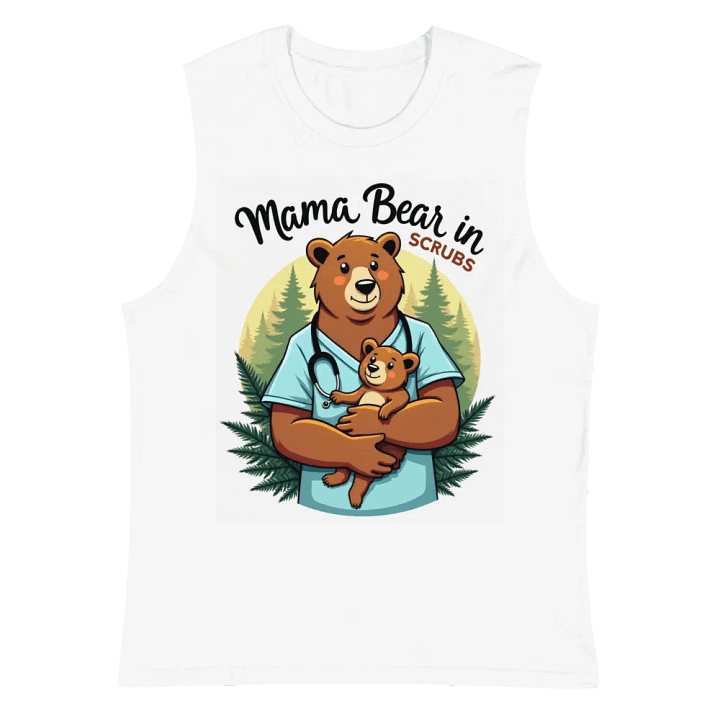 Mama Bear in Scrubs Muscle Tank product image (2)