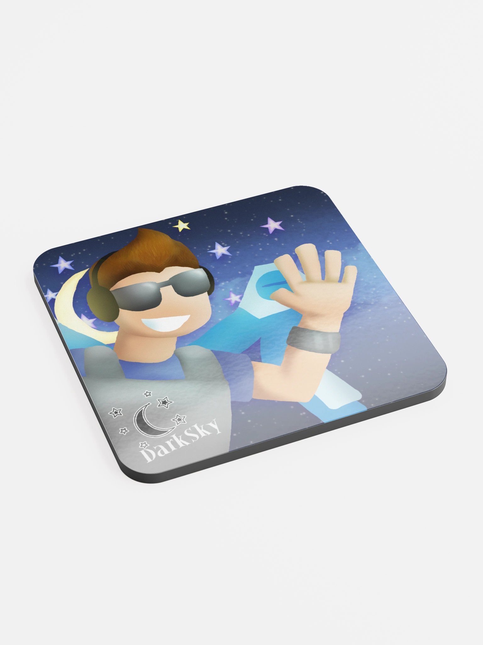 DarkSky Glossed Cork Coaster product image (2)