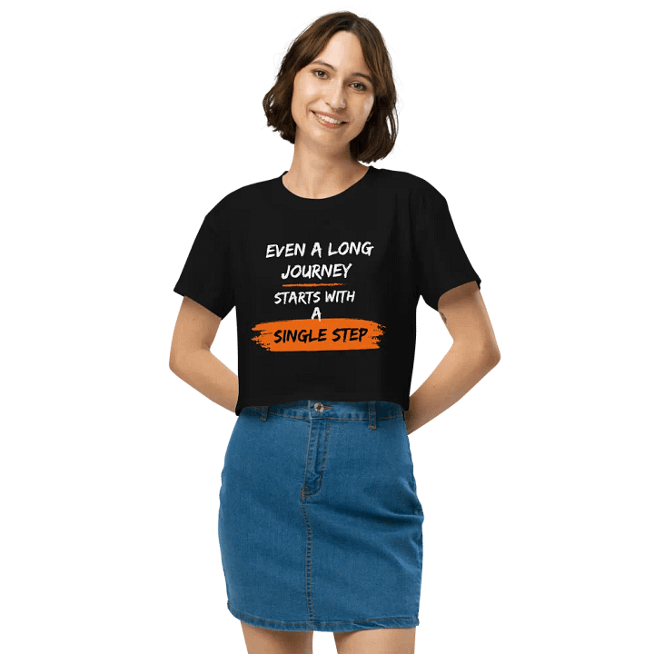 Women's Premium Crop Top with Chinese Proverb product image (2)