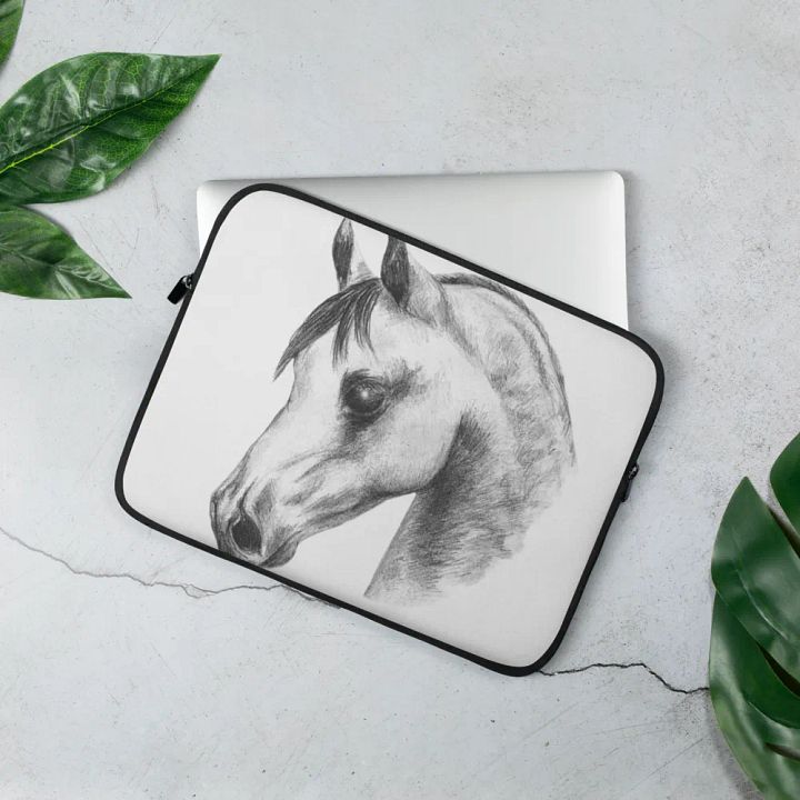 Arabian horse laptop sleeve product image (1)