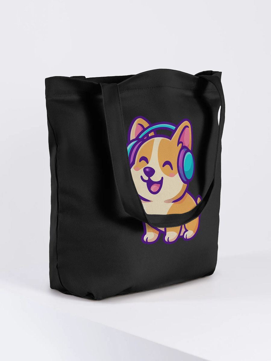 Cheerful Corgi Groove Tote Bag product image (4)