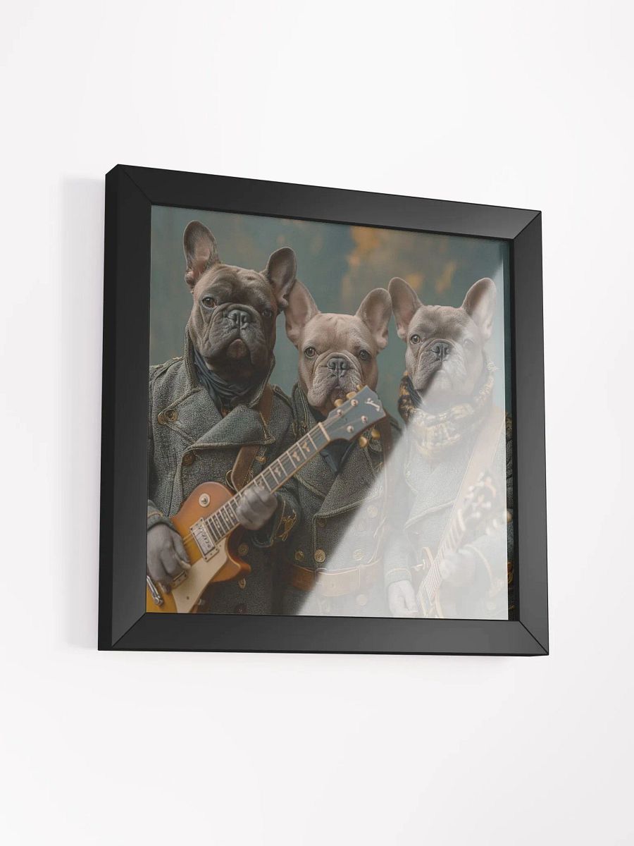 Frenchie Dog Rock Band Funny Animals Wall Art product image (27)