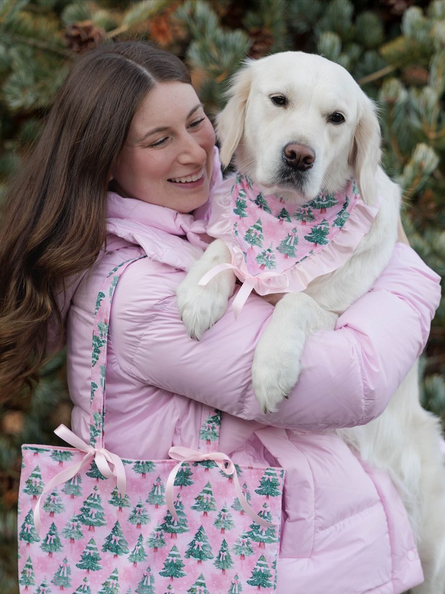 Pink Bow Christmas Tree Bandana product image (7)