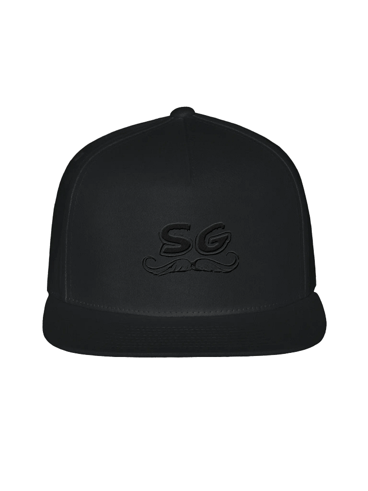 Crisp Cotton Flat Snapback MUSTACHE Cap product image (1)